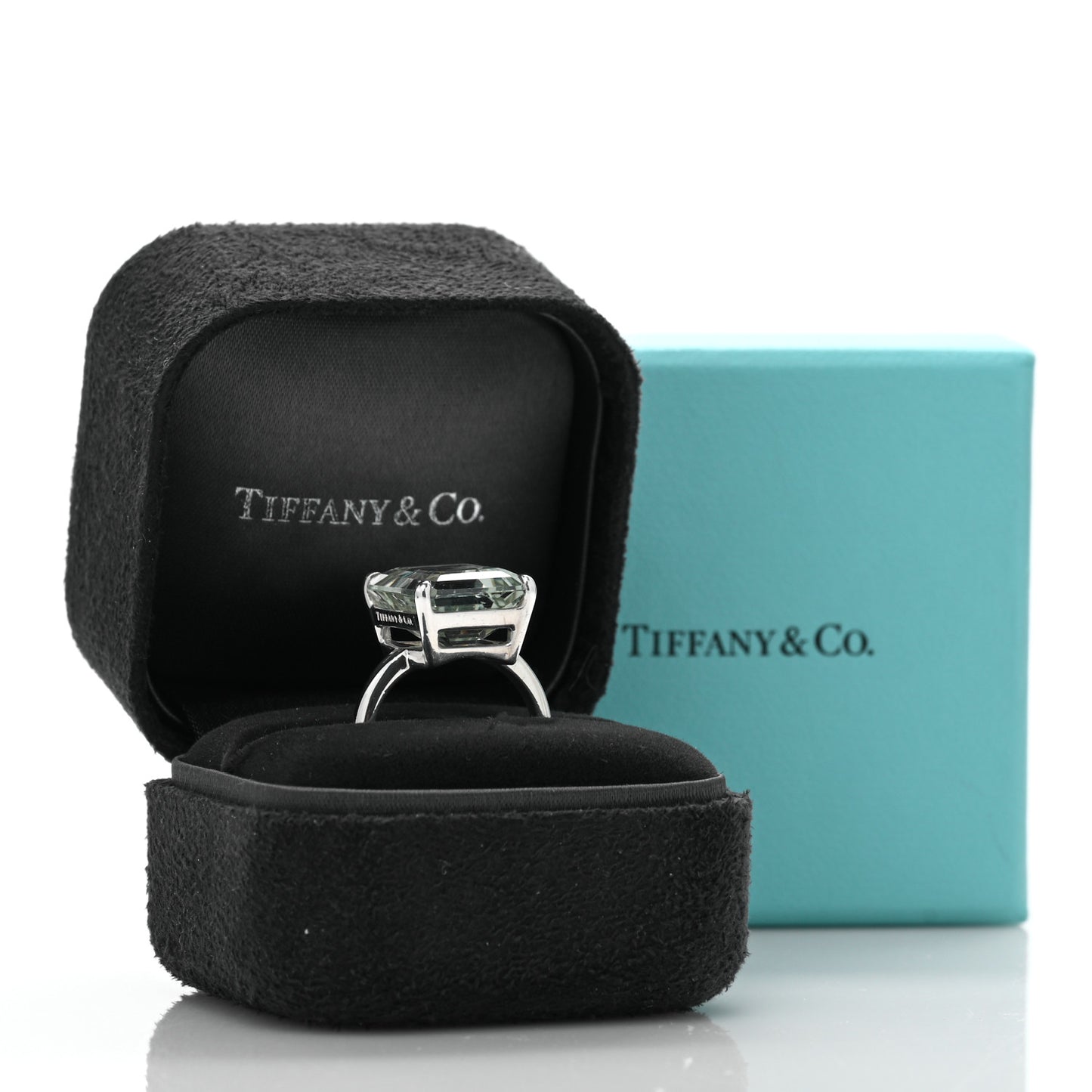 Sterling Silver Green Quartz Sparklers Cocktail Ring 53 6.5
