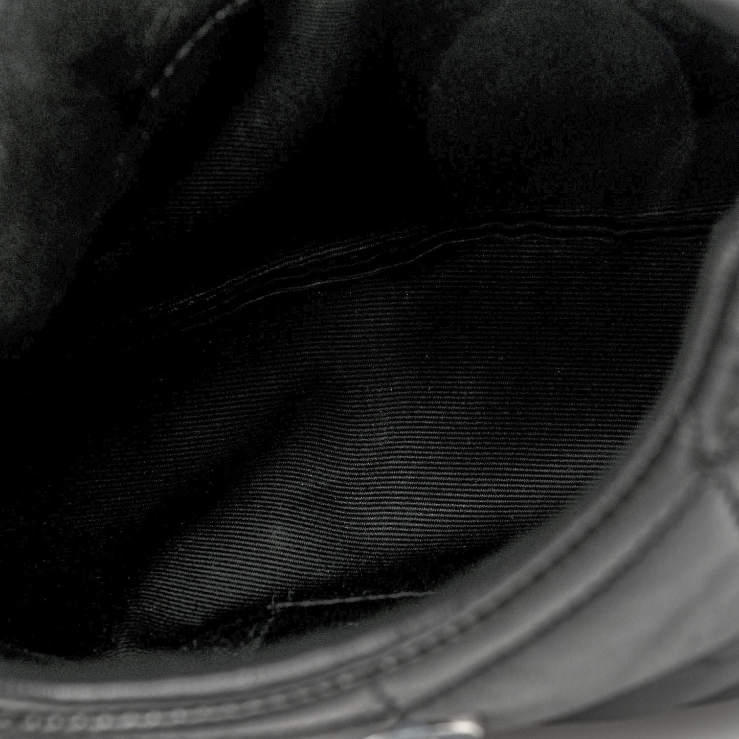 Lambskin Monogram Loulou Puffer Pouch Clutch Black