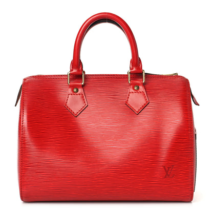 Louis Vuitton Epi Speedy 25 Castillan Red 1 of 11
