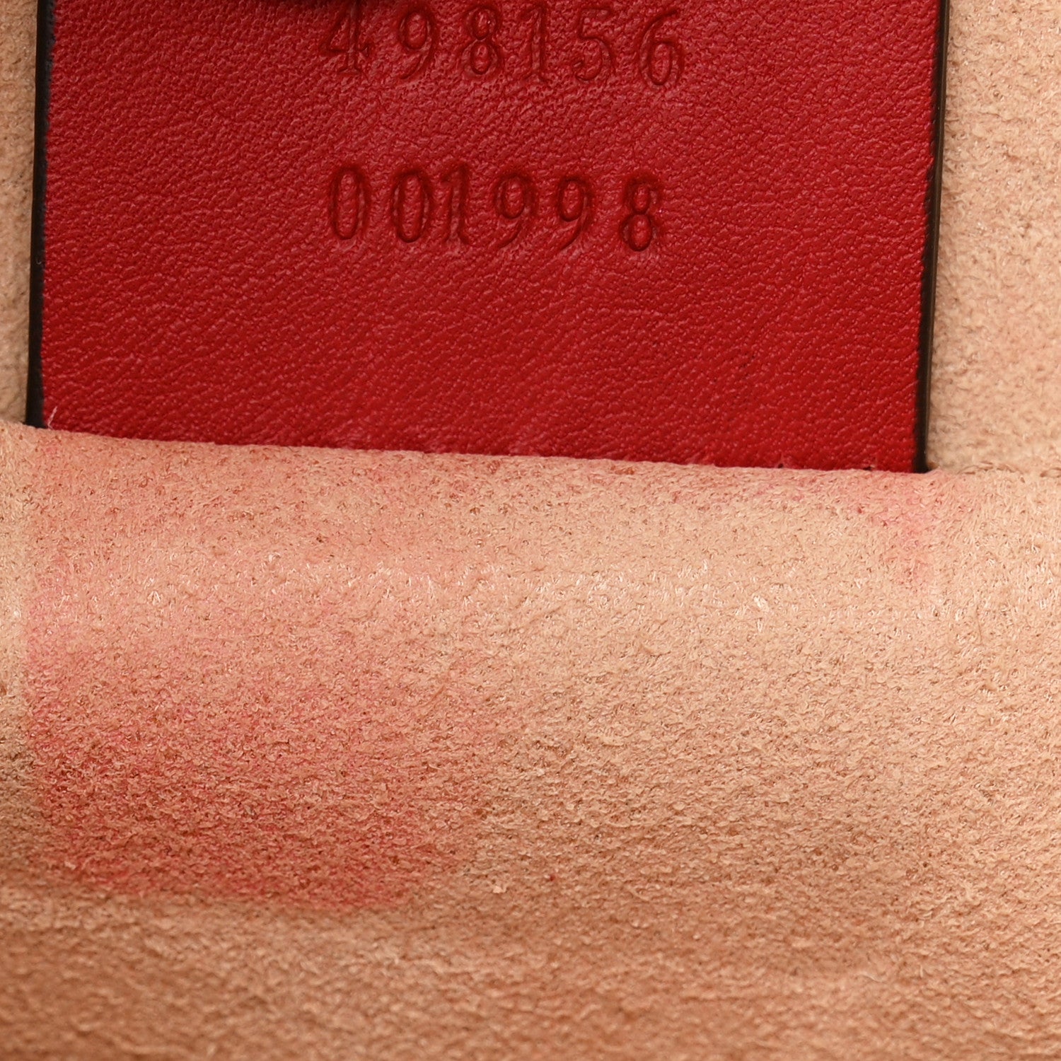 Gucci Guccissima Small Padlock Tote Red 11 of 11