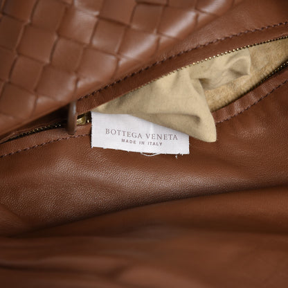 Bottega Veneta Nappa Intrecciato Messenger Crossbody Brown 7 of 8