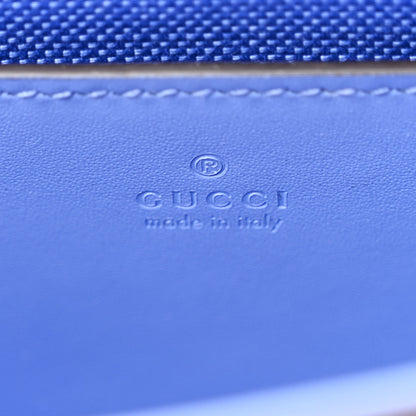Gucci Calfskin GG Super Mini Shoulder Bag Blue 6 of 11