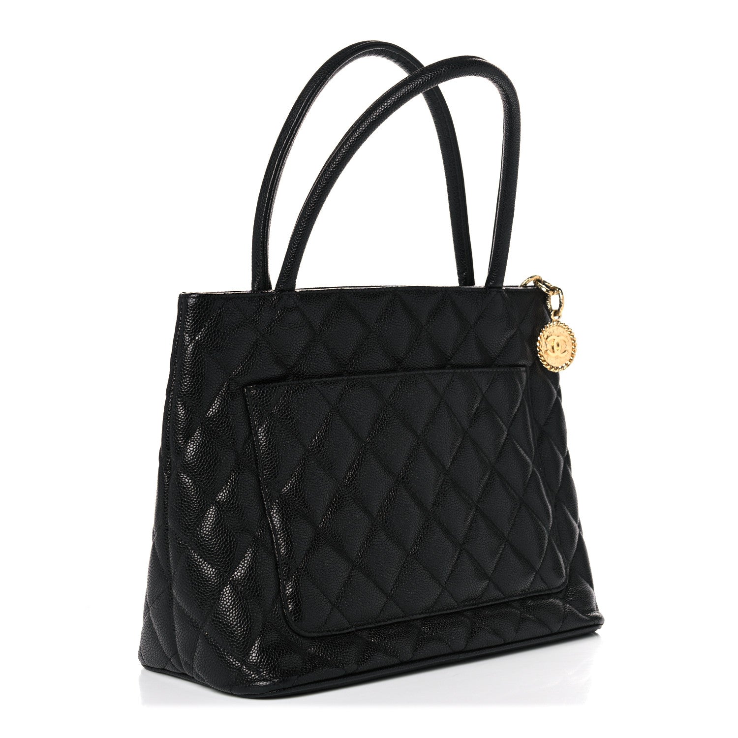 Chanel Caviar Quilted Medallion Tote Black 3 of 15