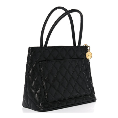 Chanel Caviar Quilted Medallion Tote Black 3 of 15