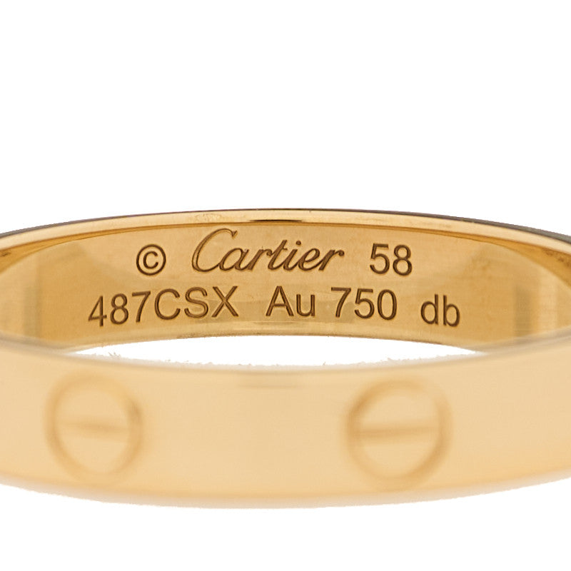 Cartier 18K Yellow Gold 3.5mm LOVE Wedding Band Ring 58 8.25 4 of 5