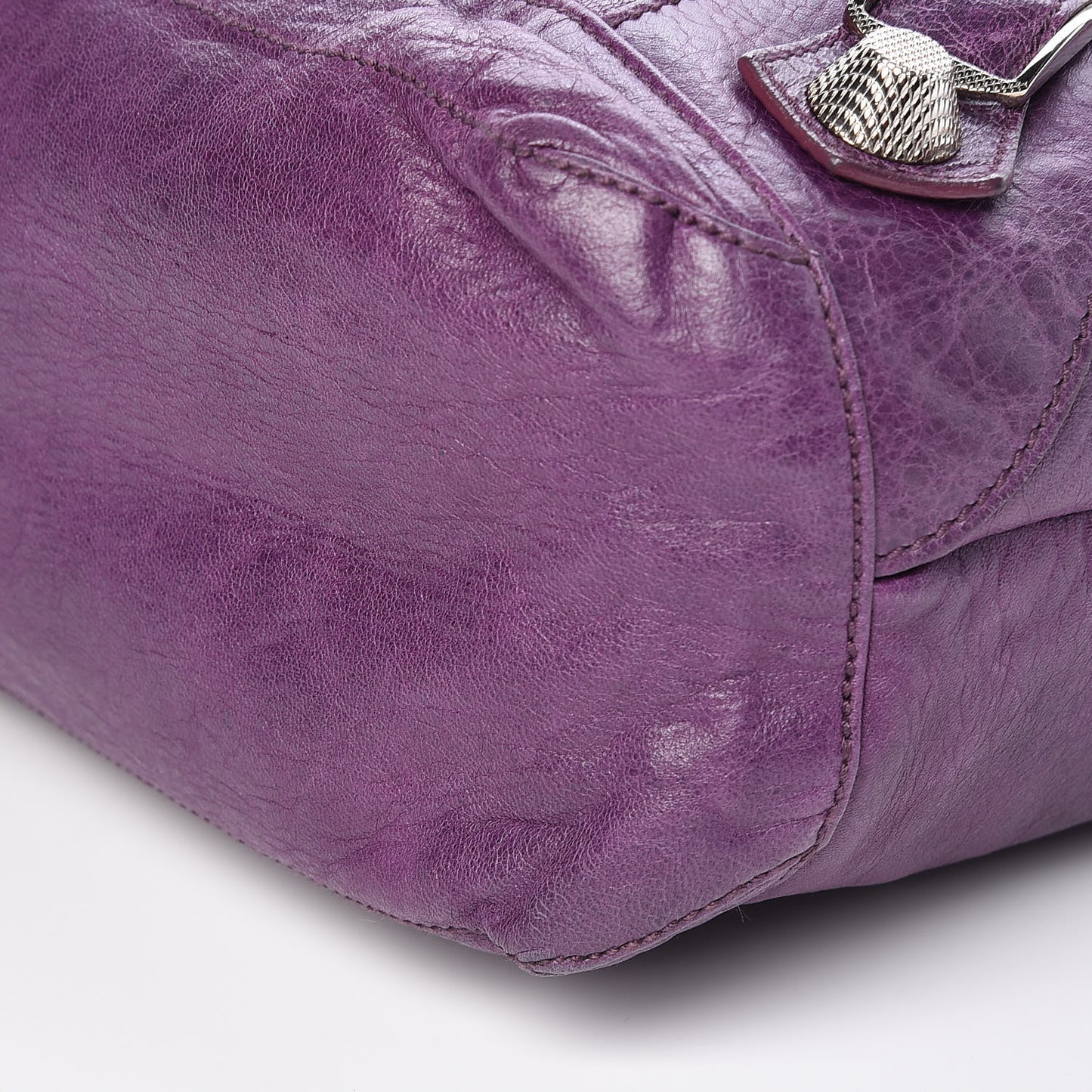 Agneau Giant 21 Silver Hardware Day Hobo Raisin