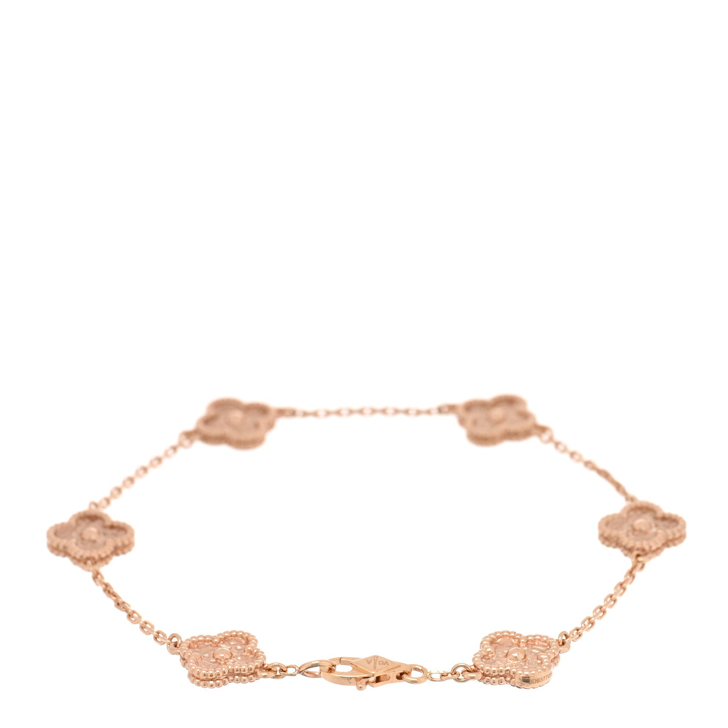 Van Cleef & Arpels 18K Rose Gold 6 Motifs Sweet Alhambra Bracelet 2 of 4