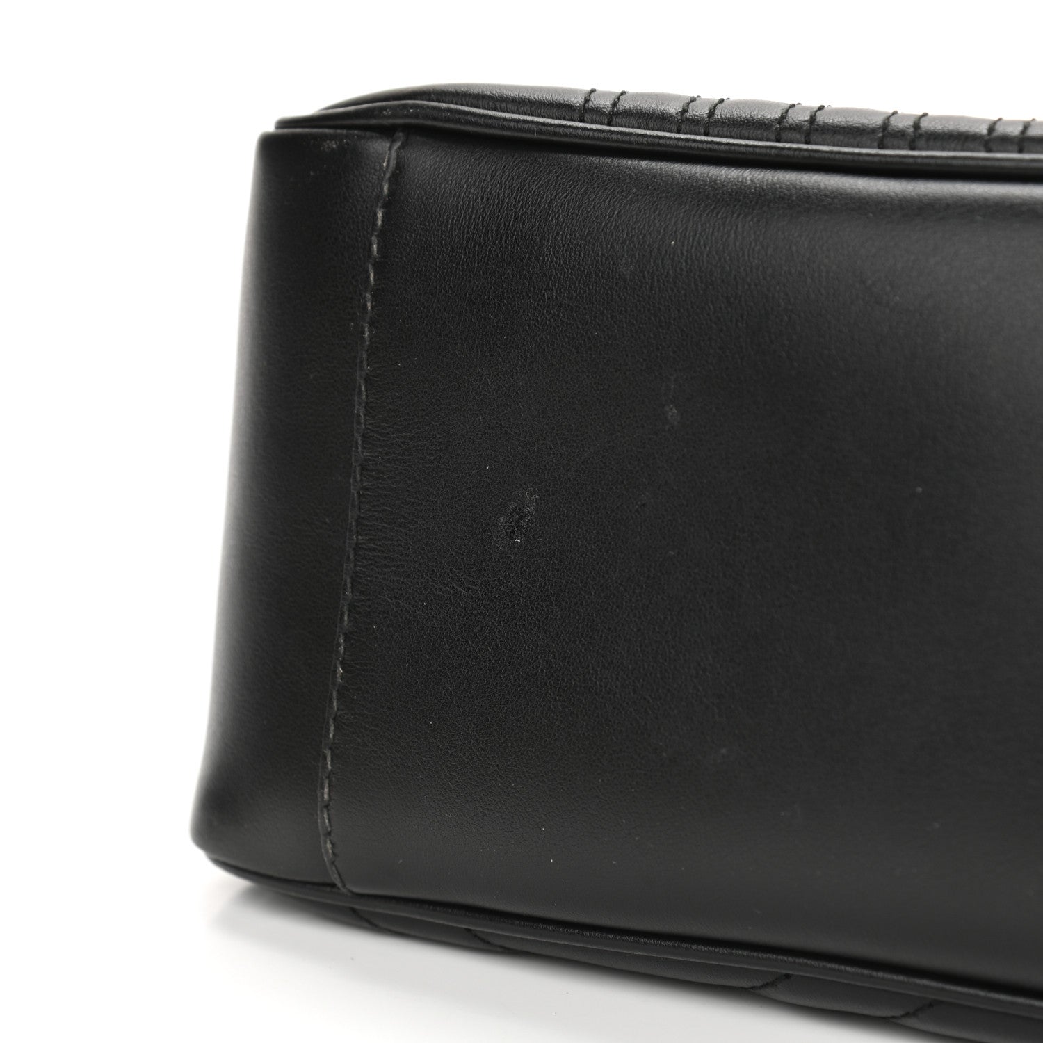 Gucci Calfskin Matelasse Small GG Marmont Top Handle Shoulder Bag Black 11 of 11