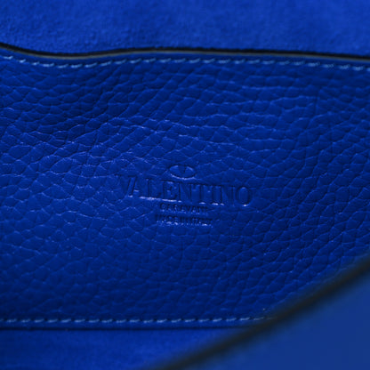 Valentino Garavani Pebbled Calfskin Medium Rockstud Flip Lock Crossbody Bag Acid Blue 10 of 14