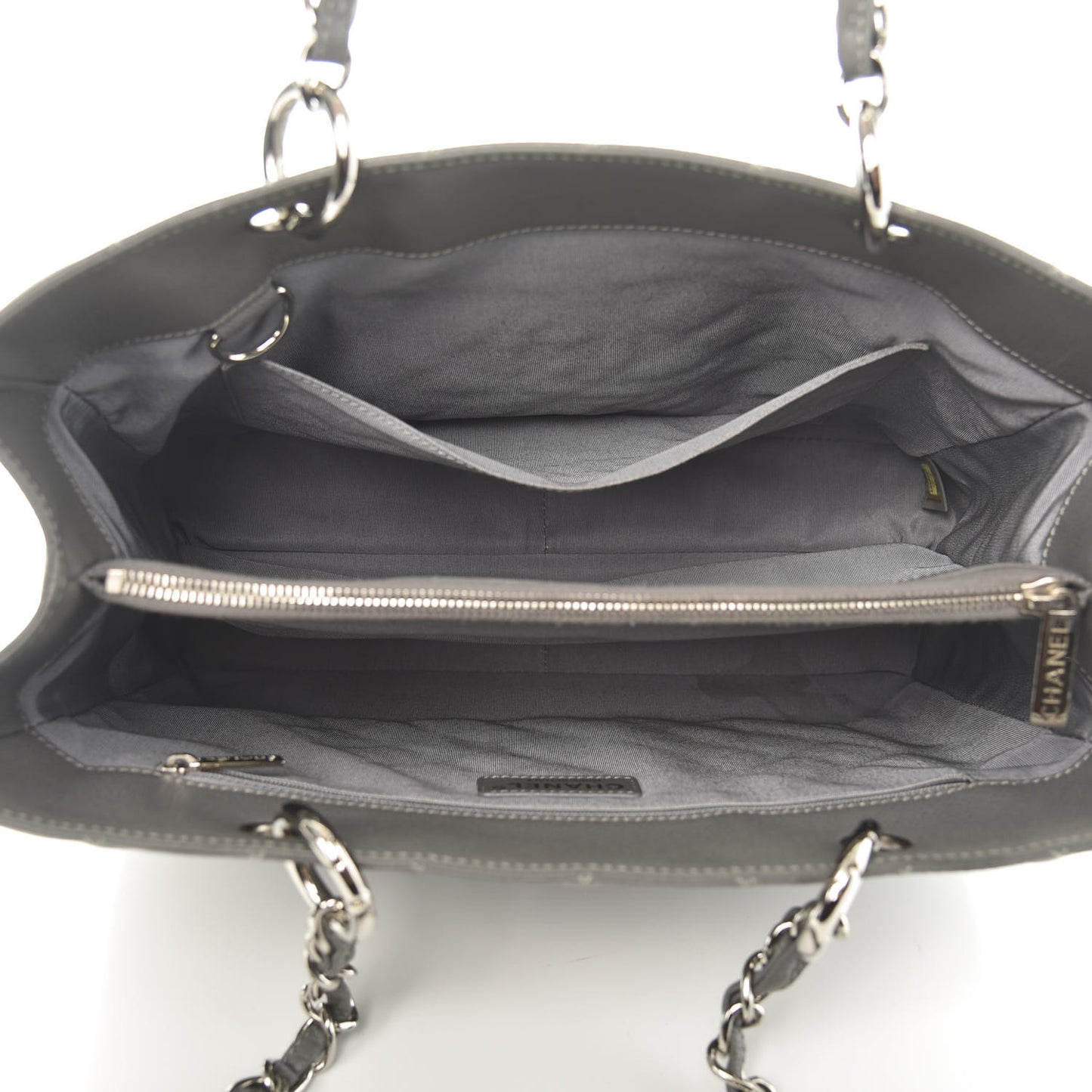 Caviar Quilted Grand Shopping Tote GST Grey