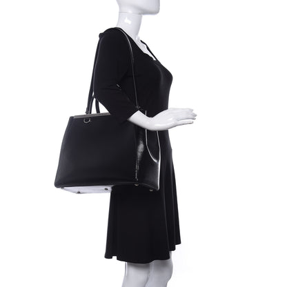 Fendi Patent Vitello Elite Regular 2Jours Tote Black 2 of 10