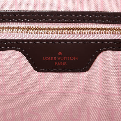 Louis Vuitton Damier Ebene Neo Neverfull MM Rose Ballerine 7 of 9