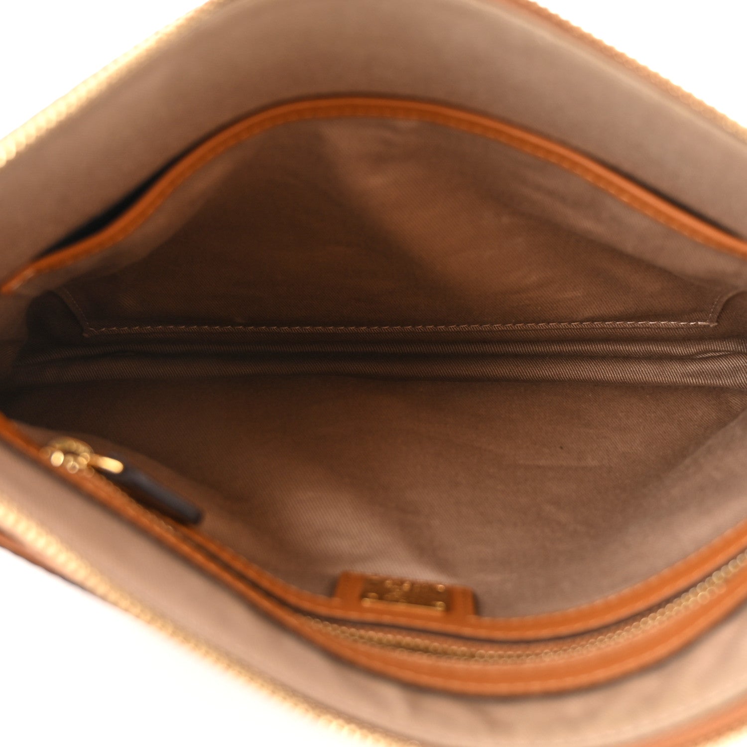 MCM Visetos Medium Crossbody Pouch Cognac 5 of 10