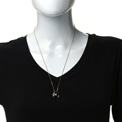 Cartier 18K Pink Gold Diamond Black Onyx SM Amulette de Cartier Pendant Necklace 2 of 6