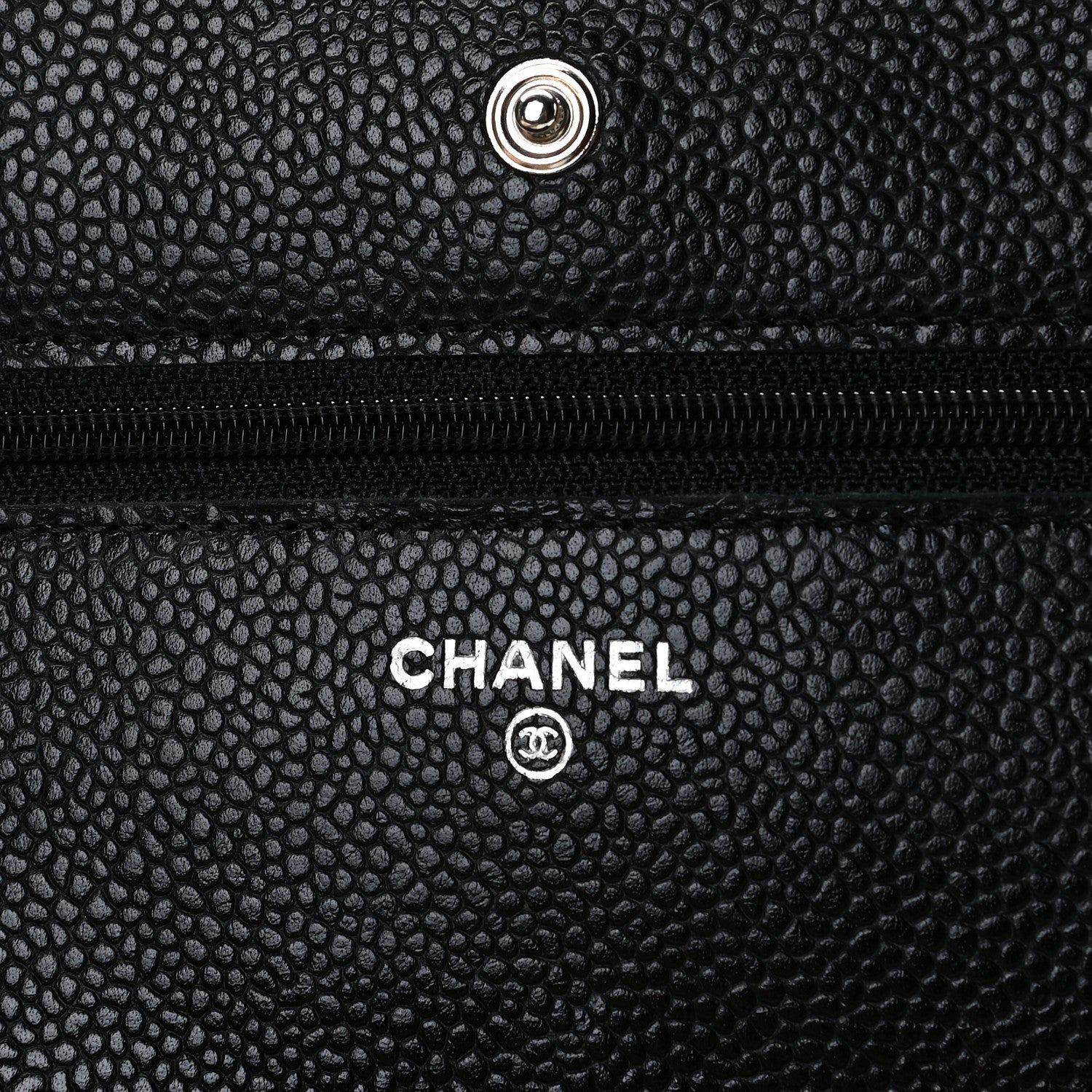 Chanel Caviar Quilted Wallet On Chain WOC Black 10 of 19