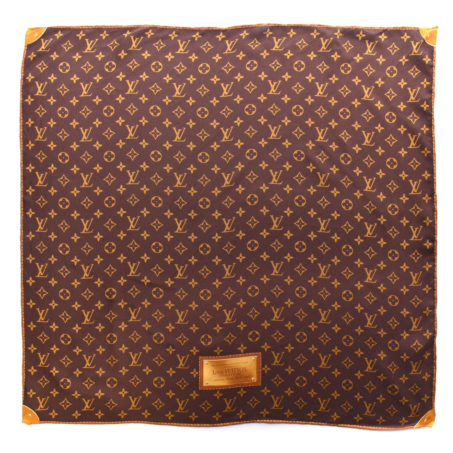 Silk Monogram Classic Square Scarf