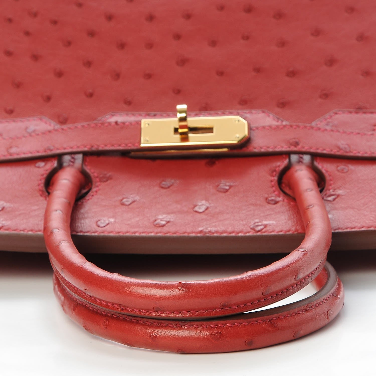 Hermes Ostrich Birkin 30 Rouge Vif 22 of 30