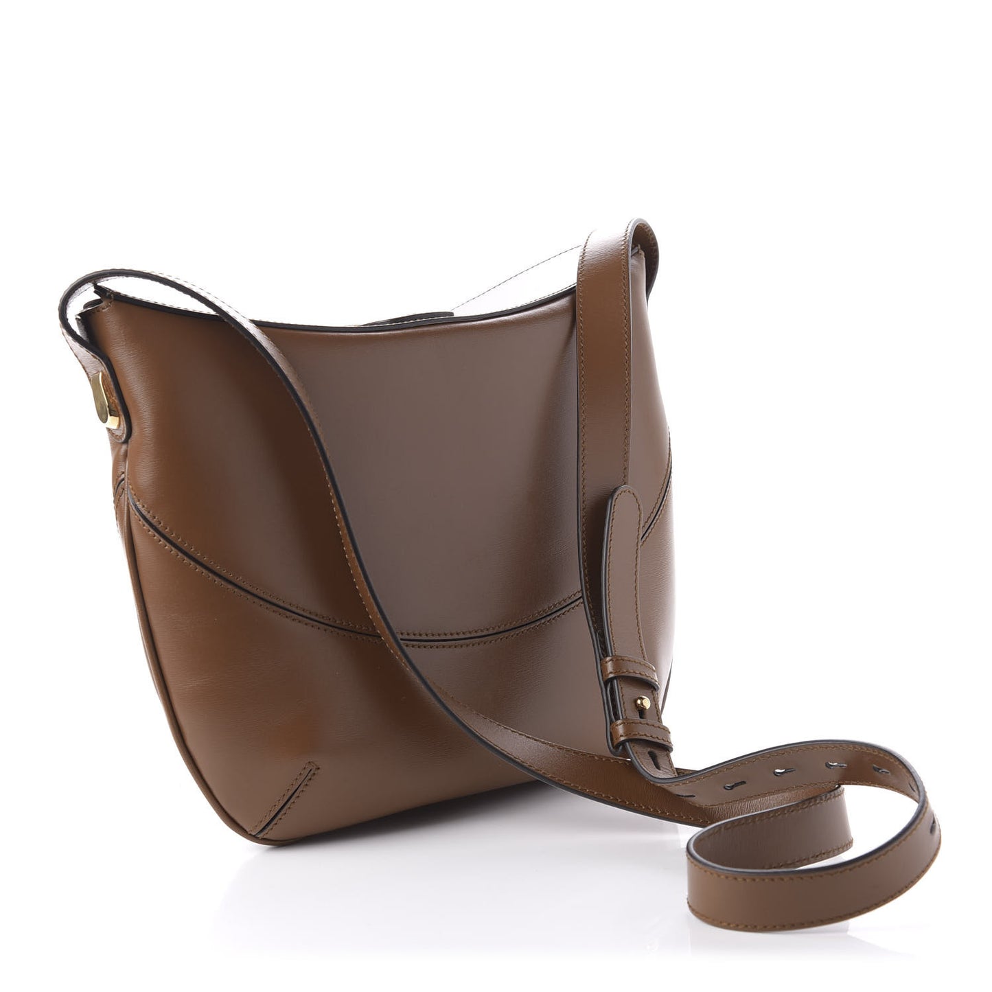 Boarded Plutone Calfskin Medium Arli Shoulder Bag Nocciola