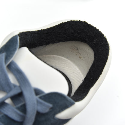 Chanel Nylon Calfskin Suede CC Womens Sneakers 41 Dark Navy White 13 of 14