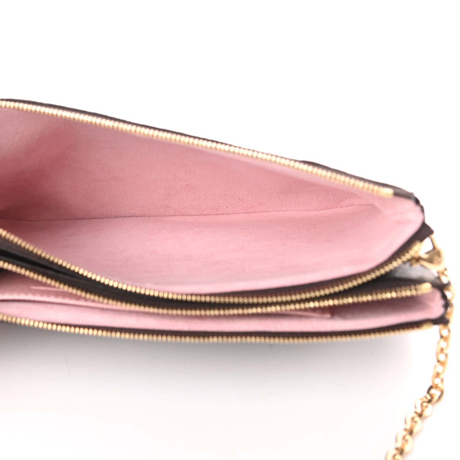 Louis Vuitton Monogram 2020 Christmas Animation Big Wheel Double Zip Pochette Rose Ballerine 5 of 12