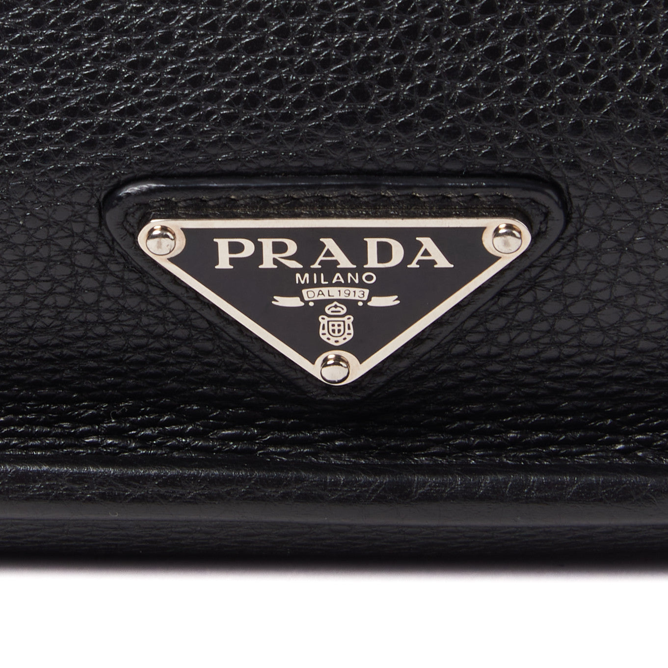 Prada Vitello Daino Flat Flap Messenger Bag Black 9 of 10