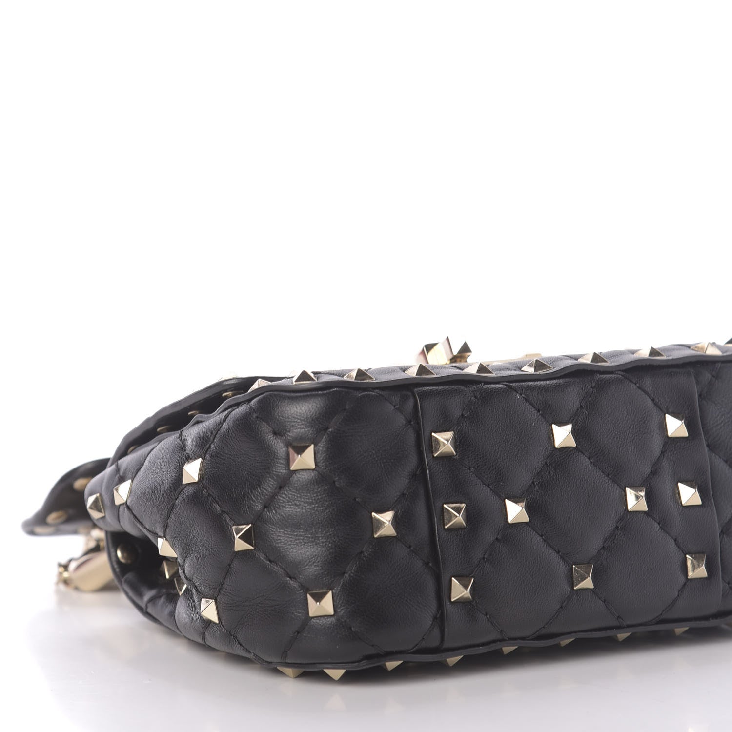 Valentino Garavani Nappa Micro Rockstud Spike Shoulder Bag Black 6 of 10