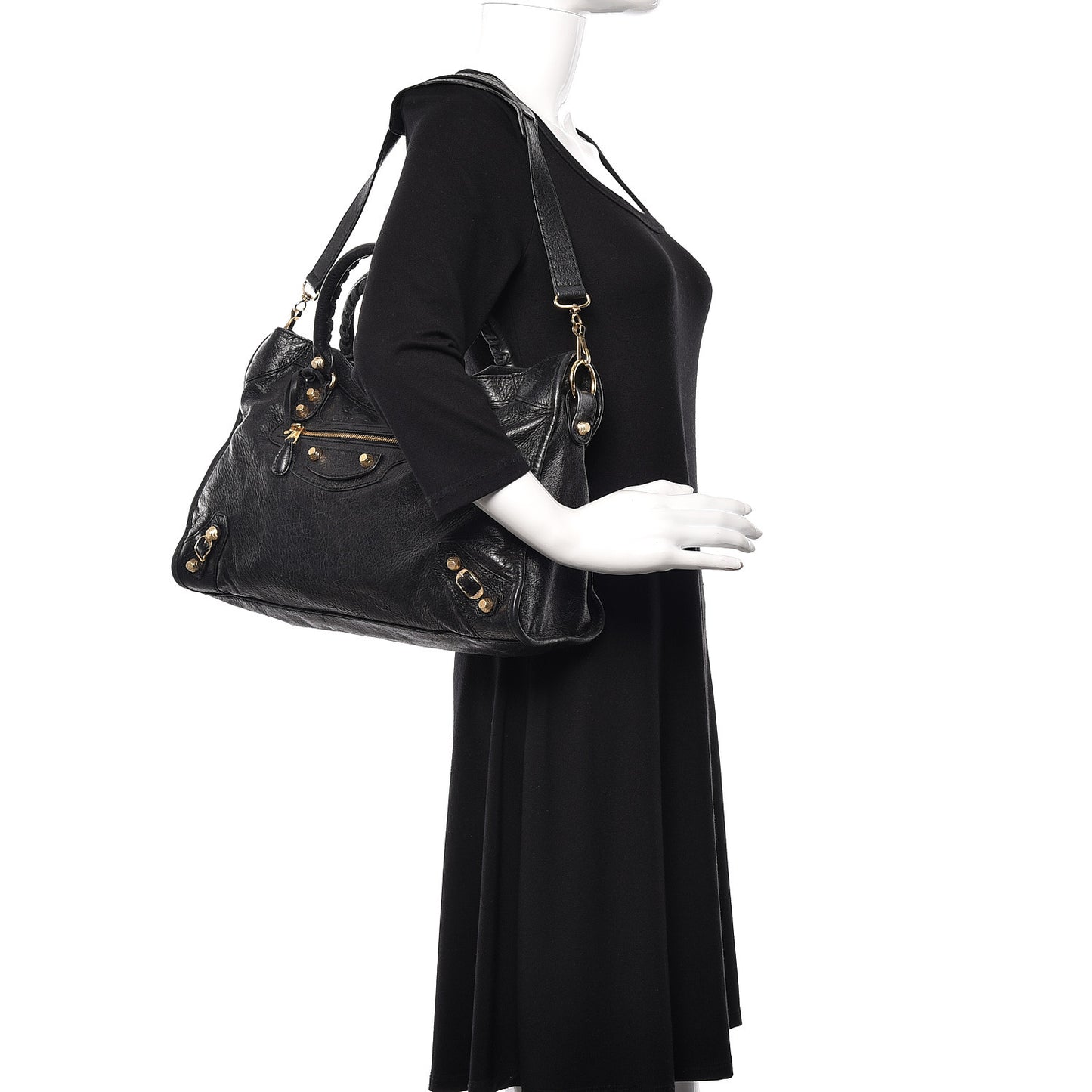 Agneau Giant 12 Gold Hardware City Black