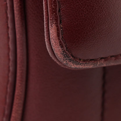Saint Laurent Lambskin Matelasse Monogram Medium Vicky Chain Bag Rouge Legion 12 of 12