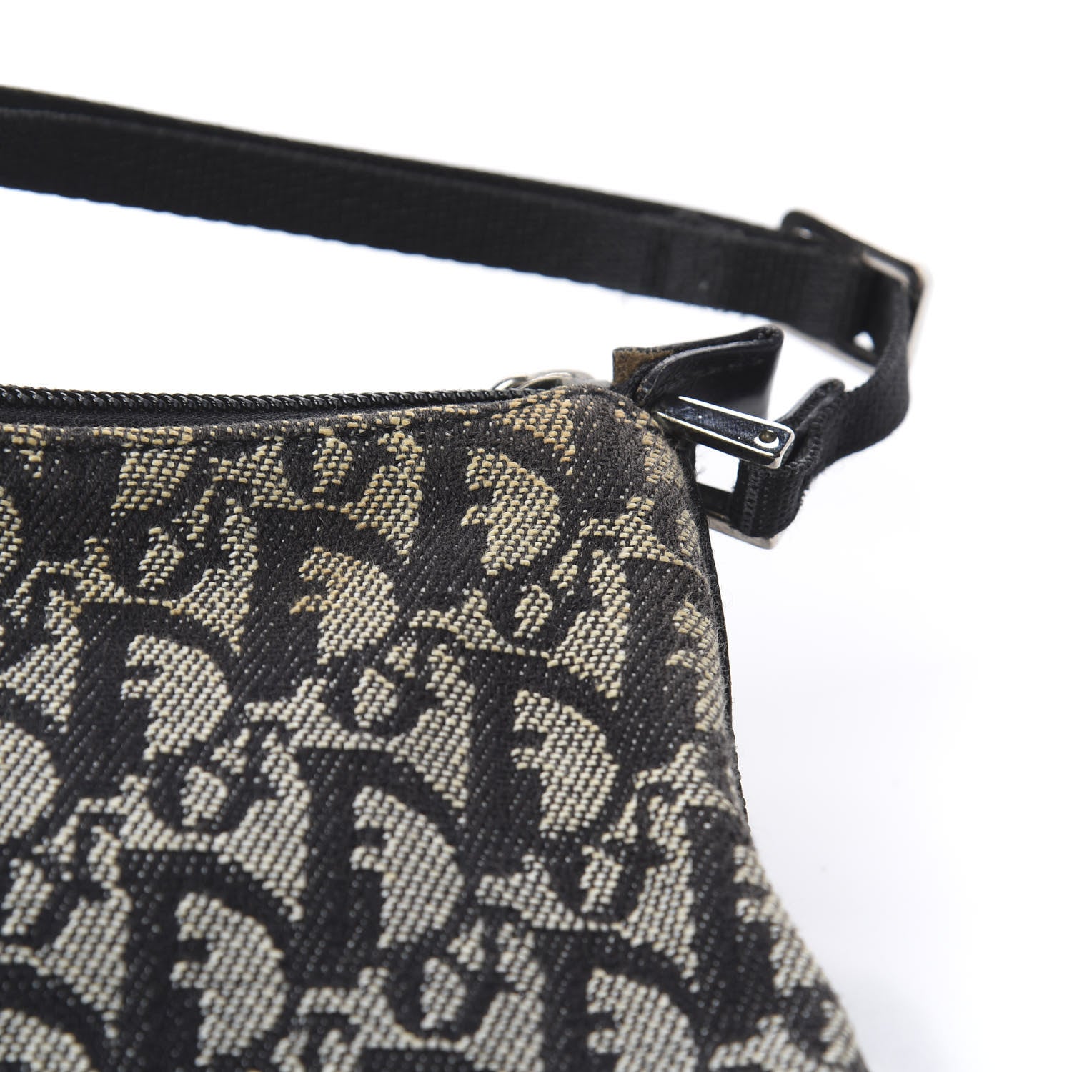 Christian Dior Monogram Shoulder Bag Pochette Black 11 of 18
