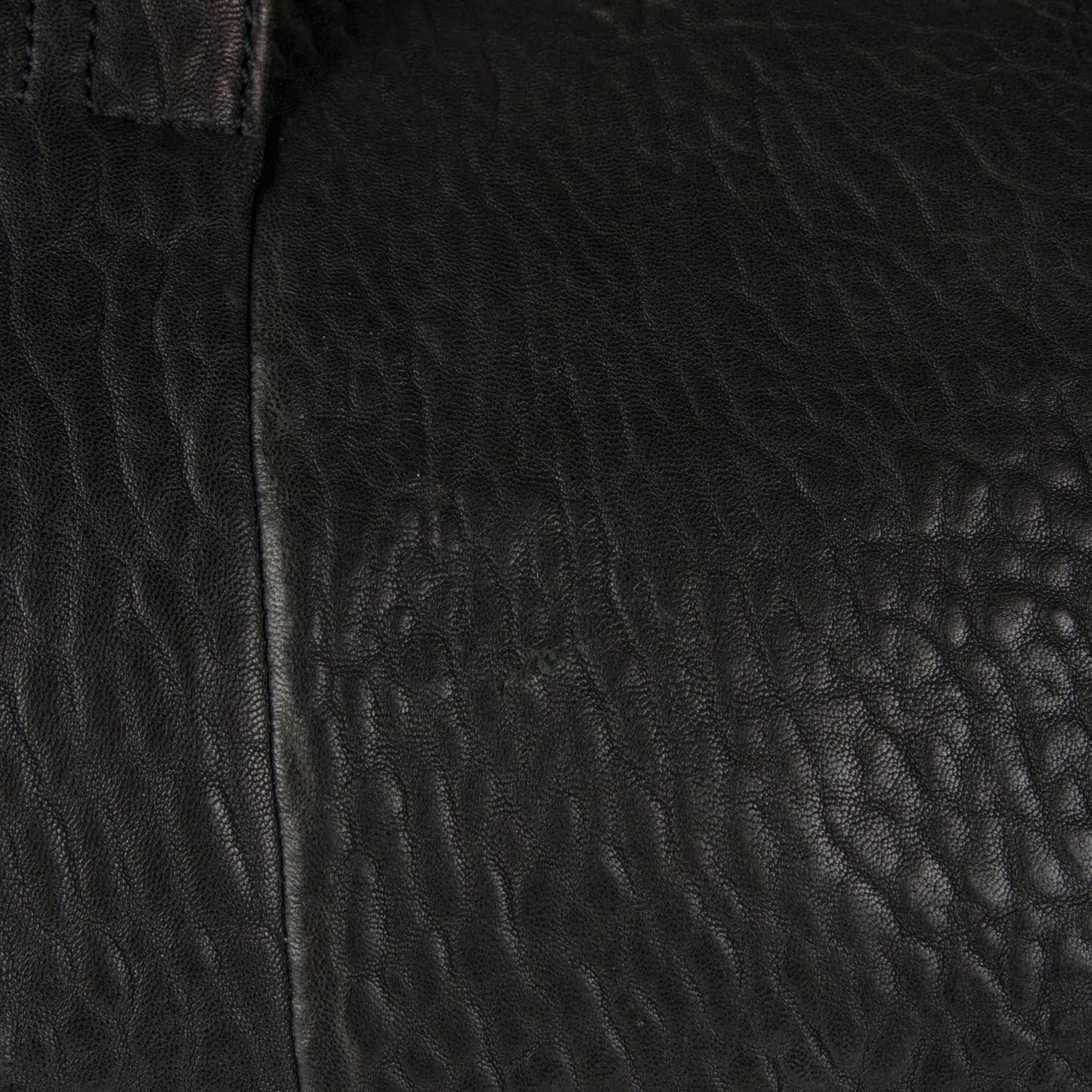 Pebbled Lambskin Rocco Black Rose Gold Hardware