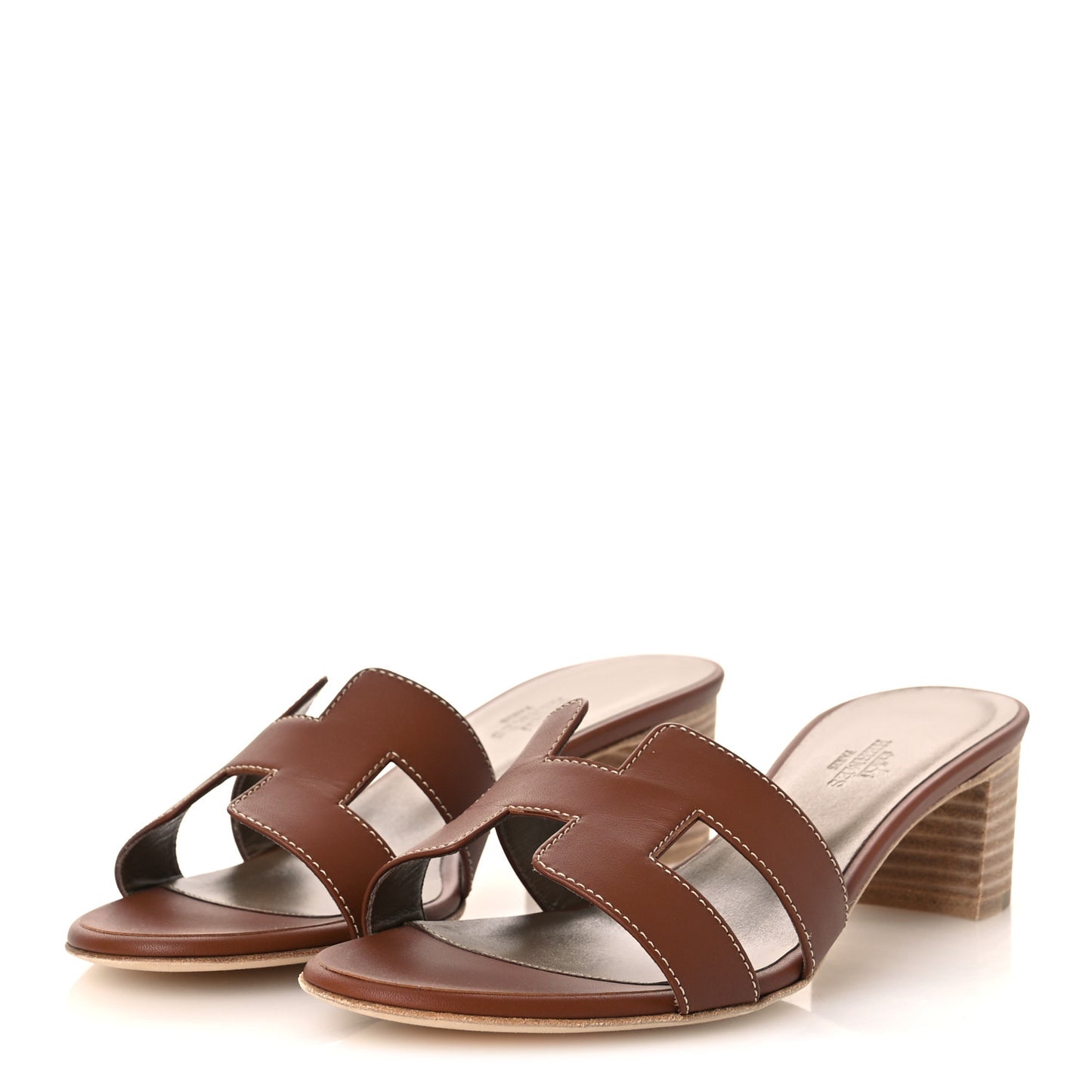 Calfskin Oasis Sandals 38.5 Gold
