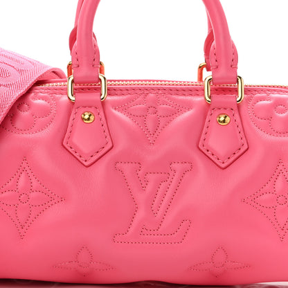 Louis Vuitton Calfskin Bubblegram Papillon BB Dragon Fruit 7 of 9
