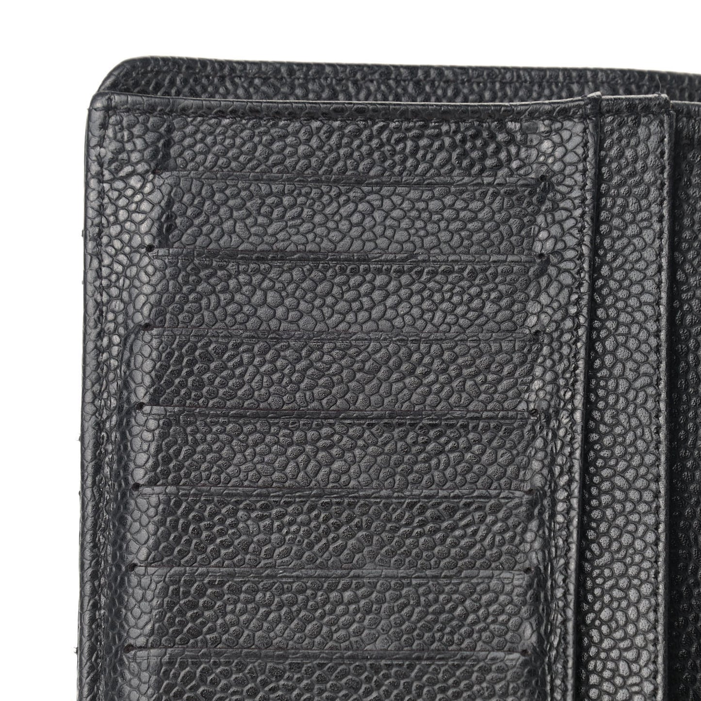 Caviar Quilted Yen Wallet Black