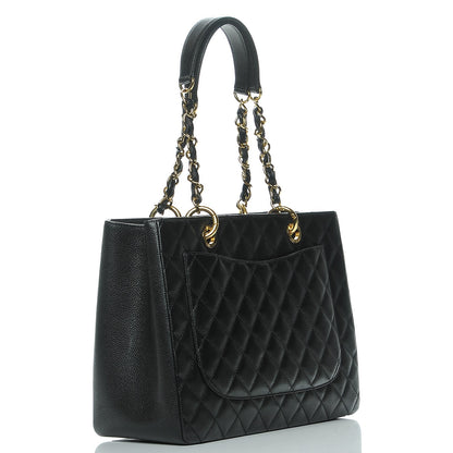 Chanel Caviar Quilted Grand Shopping Tote GST Black 3 of 8