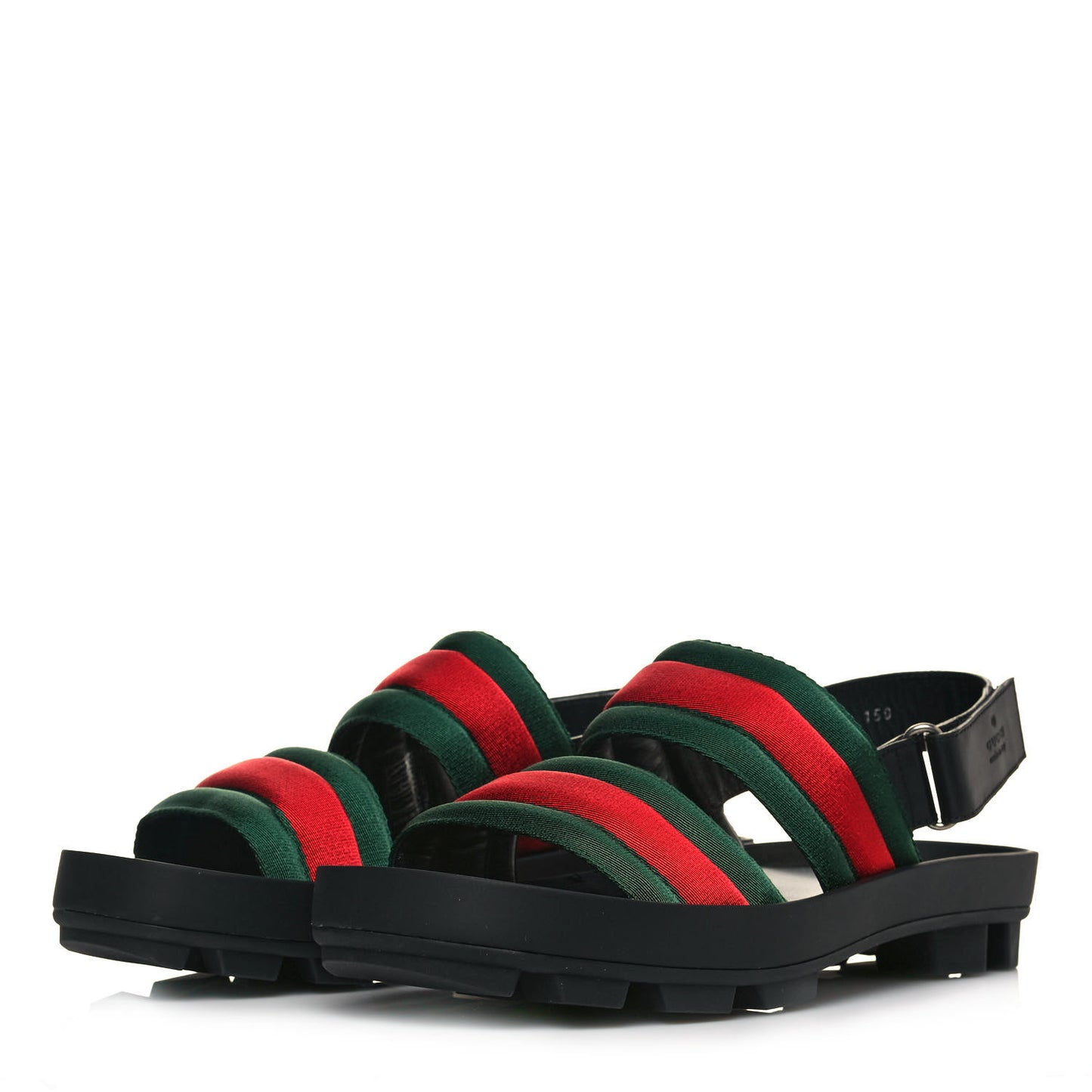 Nylon Cirano Lux Web Mens Cleat Sole Slingback Sandals 9 Green Red Black
