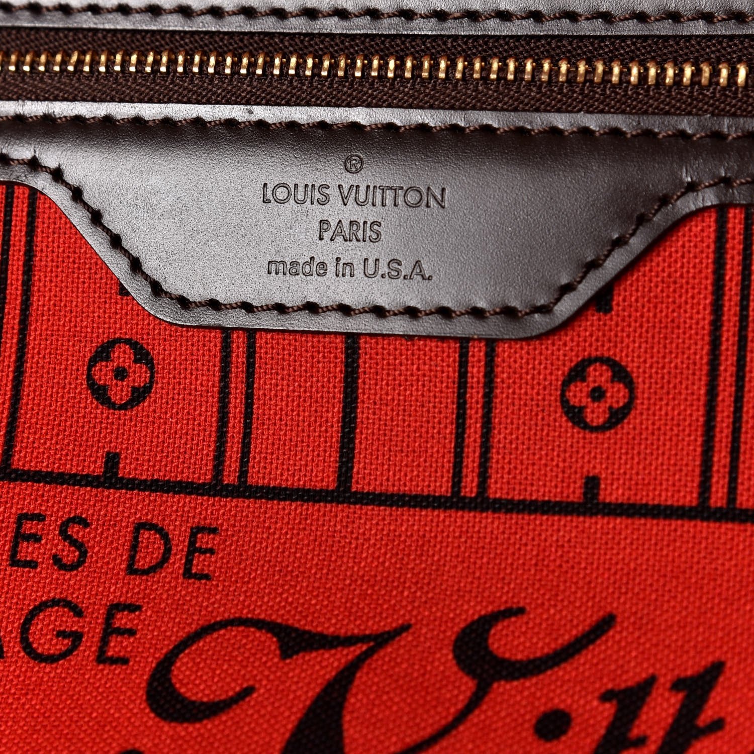 Louis Vuitton Damier Ebene Neverfull GM 7 of 9