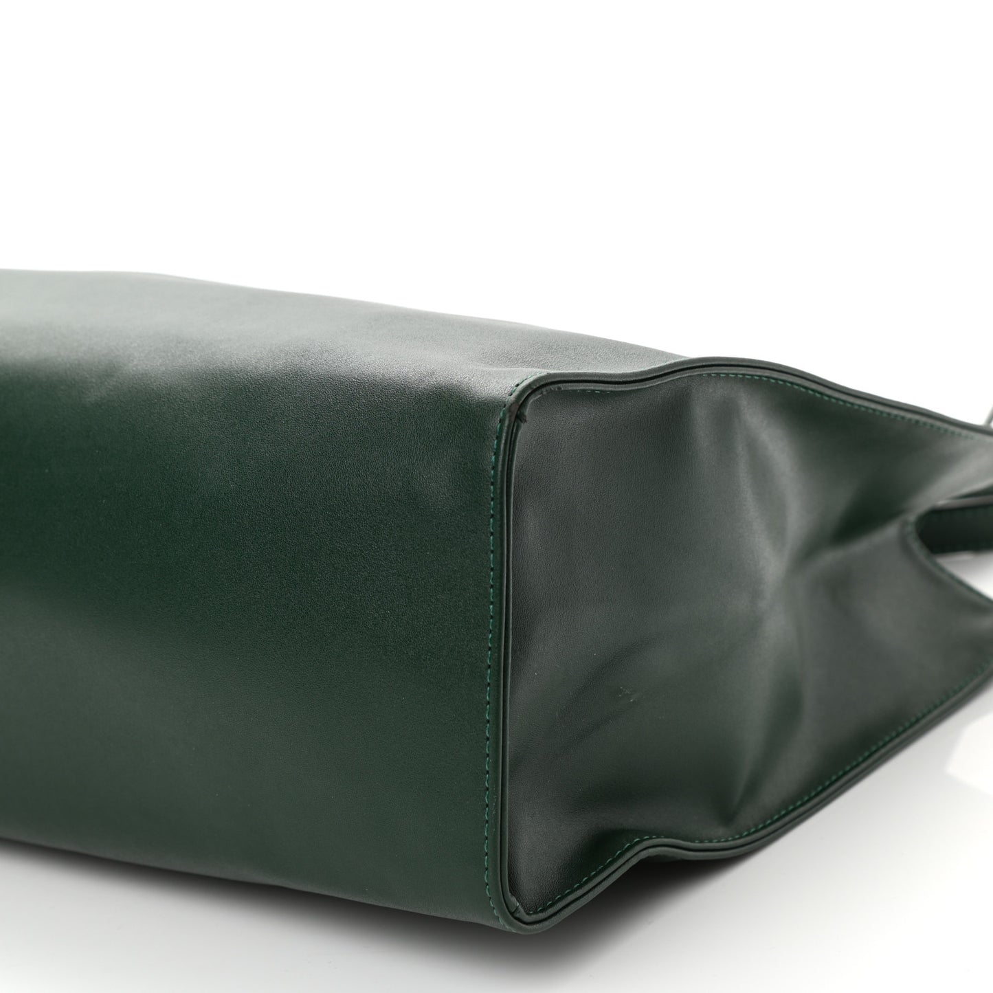 Vegan Leather Medium Shopping Bag Dark Olive