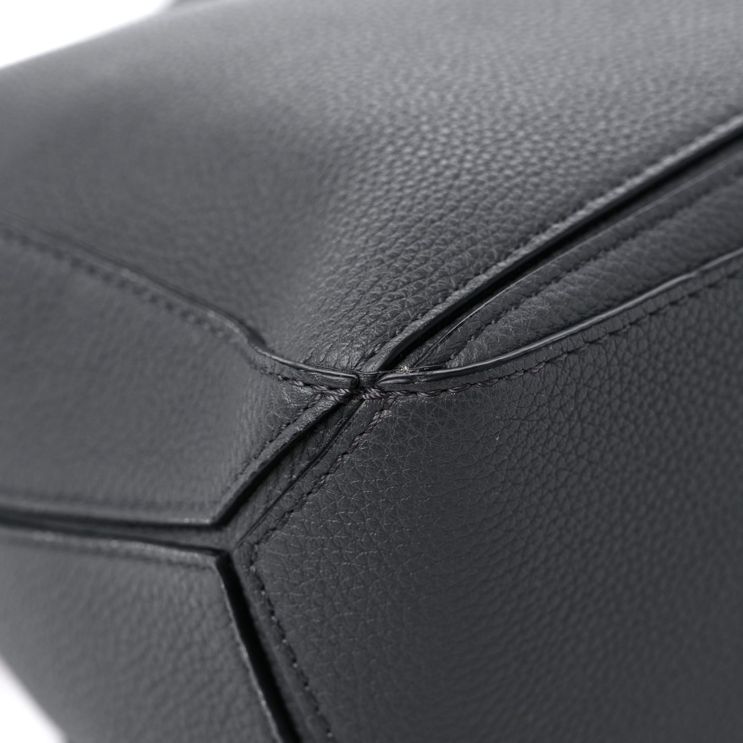 Calfskin Small Puzzle Bag Gunmetal