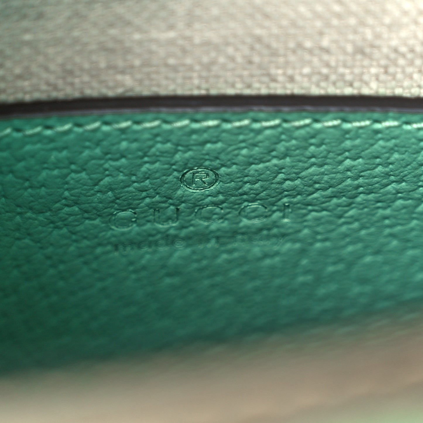 Monogram Jumbo GG Textured Dollar Calfskin Mini Tote Bag Pepperlight Mint