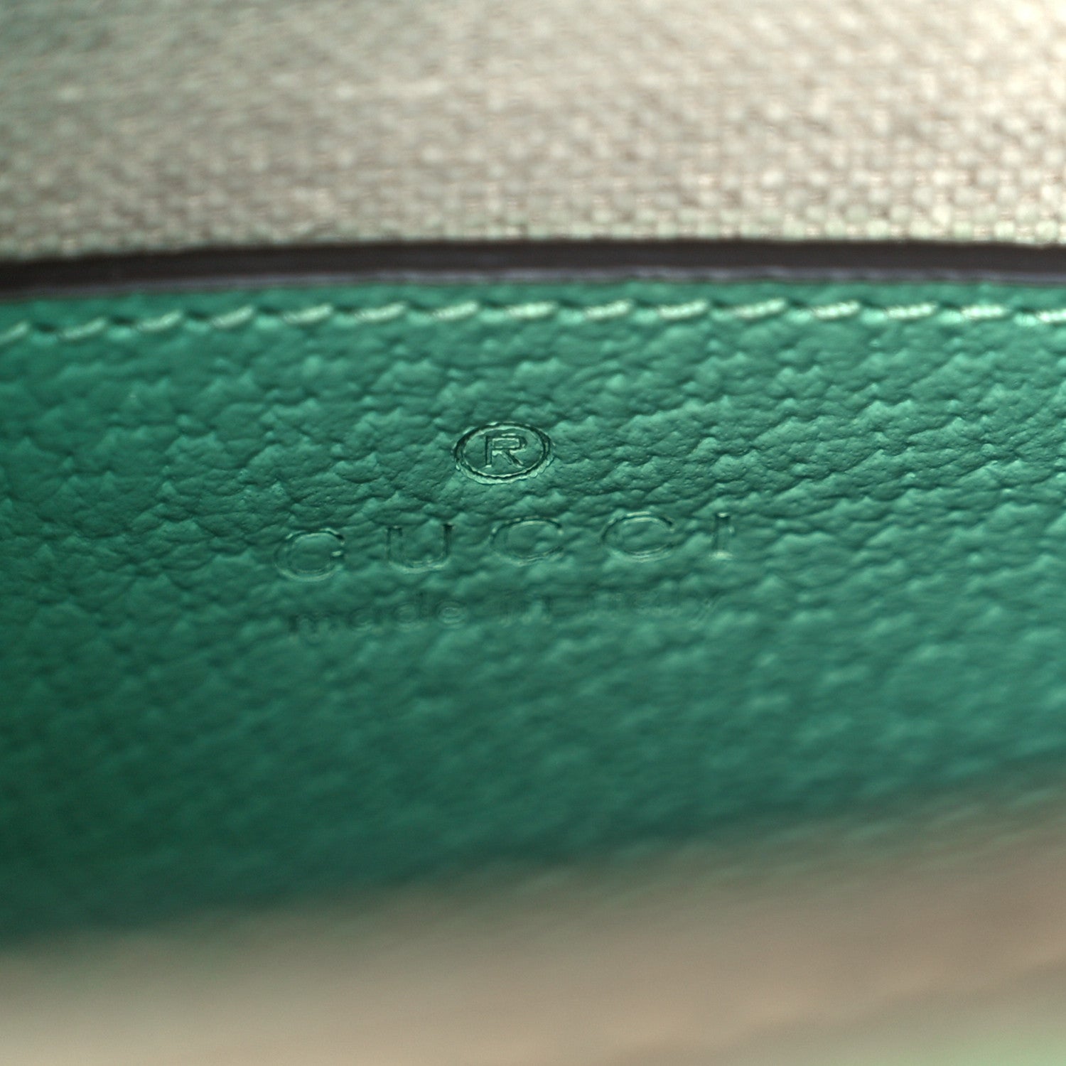 Gucci Monogram Jumbo GG Textured Dollar Calfskin Mini Tote Bag Pepperlight Mint 6 of 11