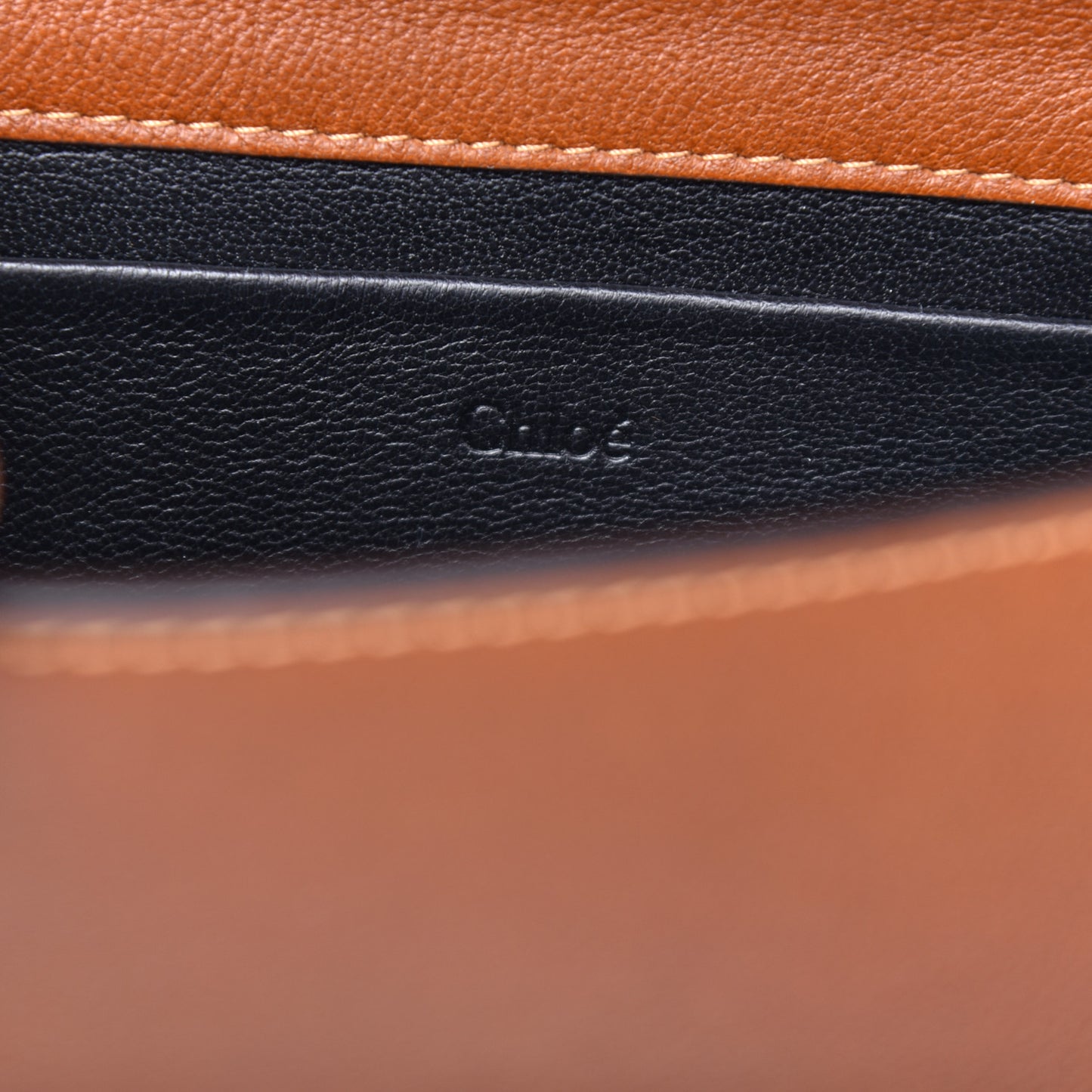 Calfskin Small Nile Bracelet Minaudiere Bag Caramel