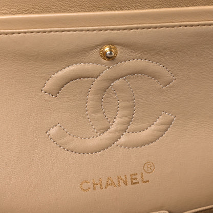 Chanel Lambskin Quilted Small Double Flap Beige 12 of 23