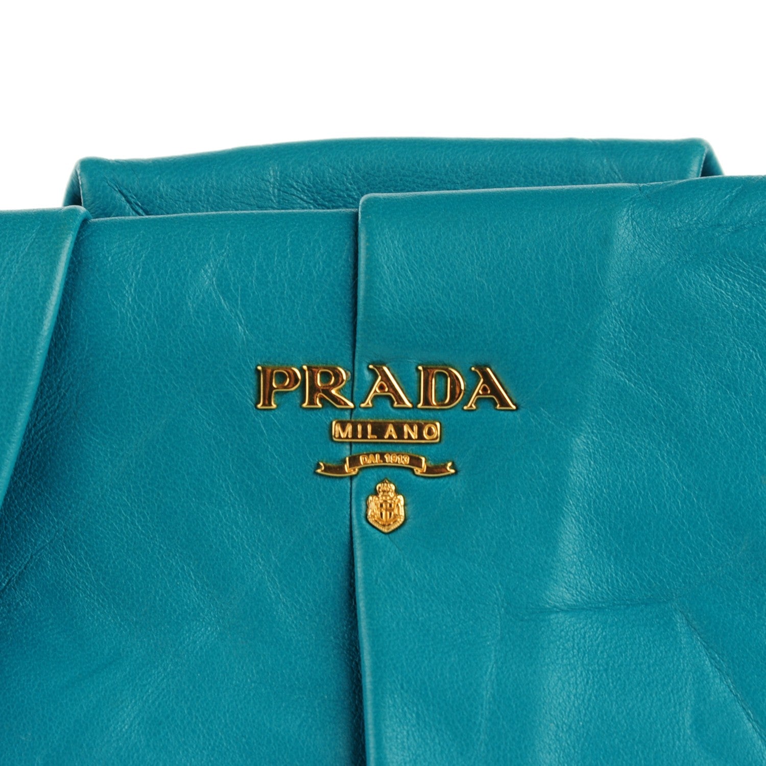 Prada Nappa Clutch Turchese 8 of 9