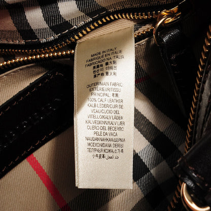 Burberry Grainy Calfskin Medium Alchester Bowling Bag Dark Chocolate 9 of 9