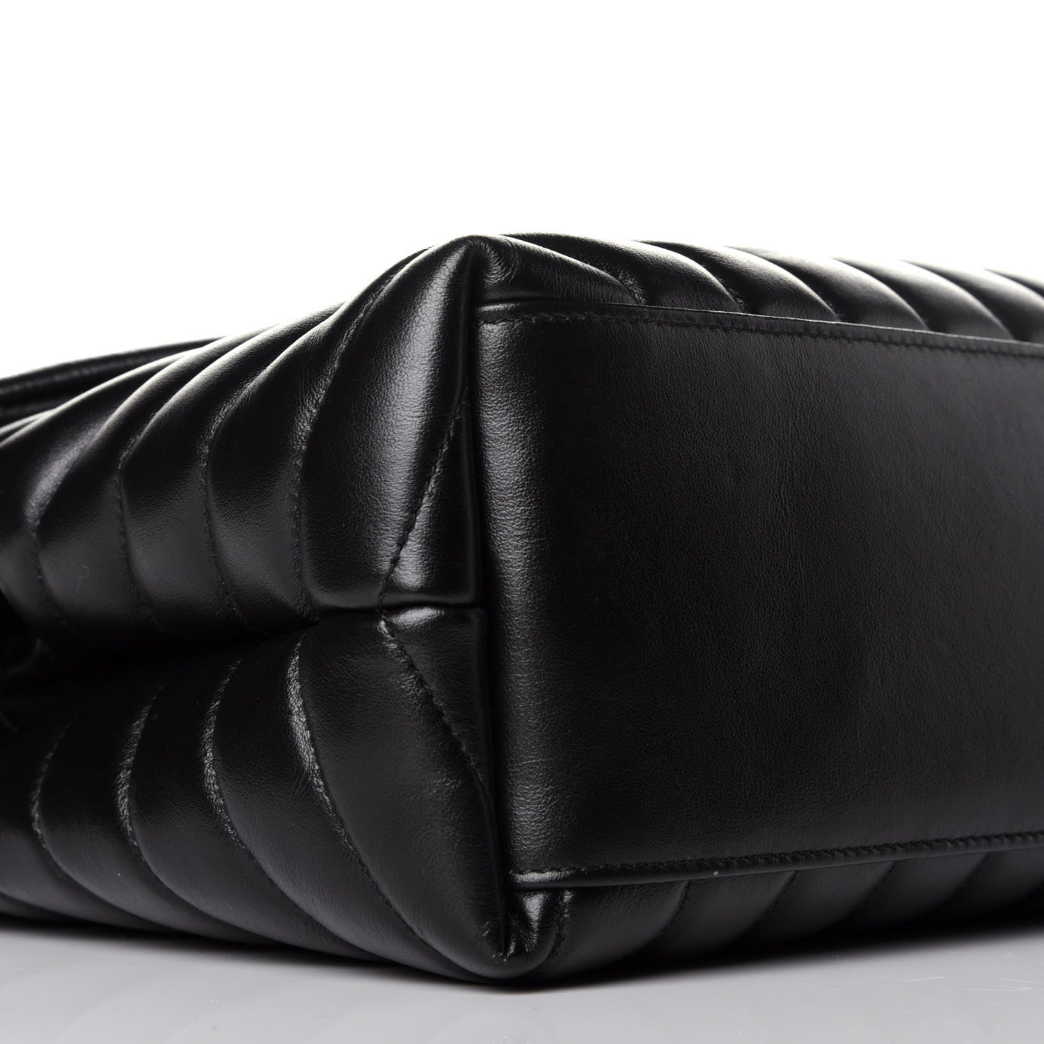 Saint Laurent Calfskin Y Quilted Monogram Medium Loulou Chain Satchel Black 8 of 9