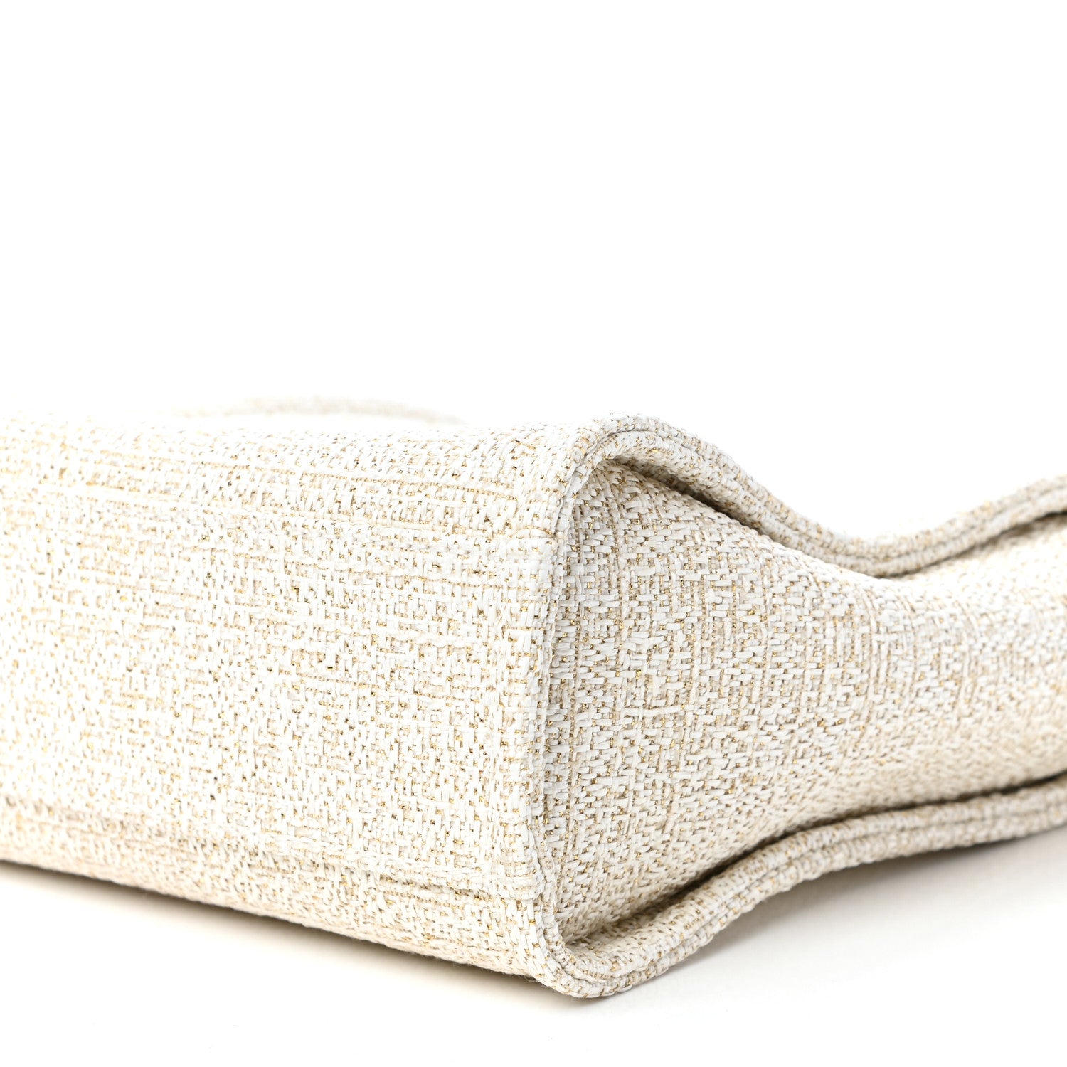 Chanel Lurex Boucle Mini Deauville Tote White 9 of 10