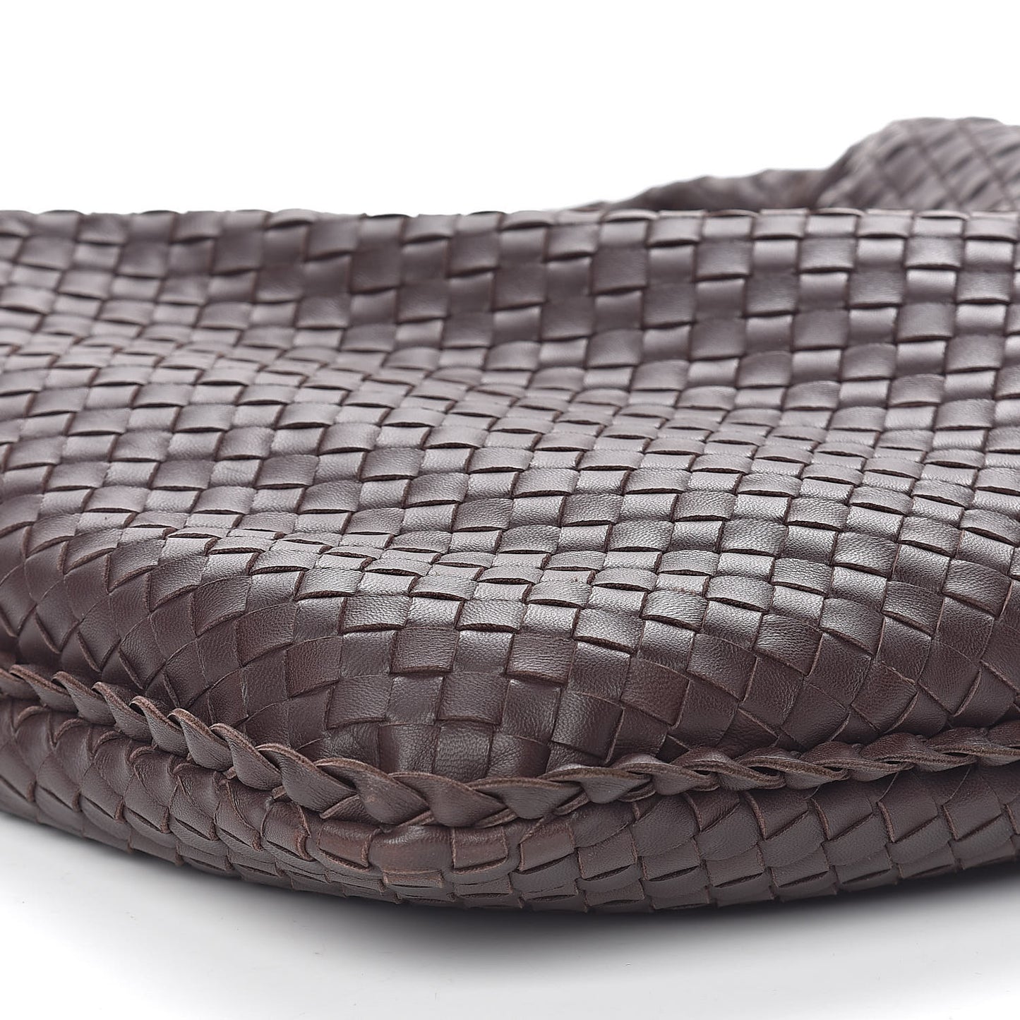 Nappa Intrecciato Large Veneta Hobo Ash Scuro