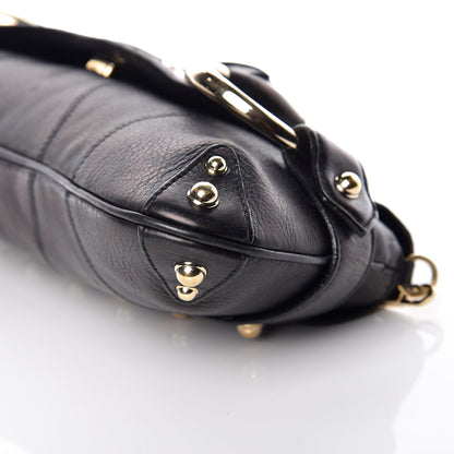 Gucci Calfskin Horsebit Chain Clutch Black 9 of 19