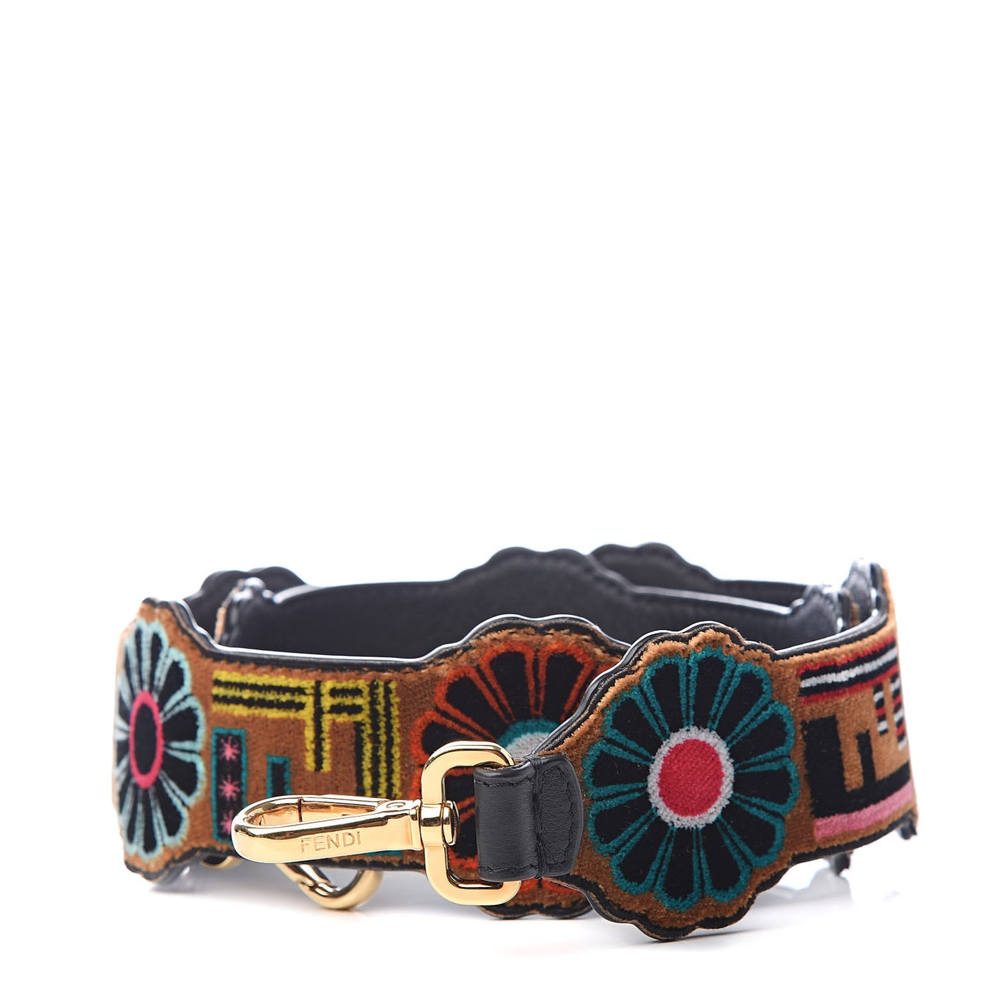 Velvet Vitello Dolce Fun Fair Embroidered Strap You Tobacco Multicolor