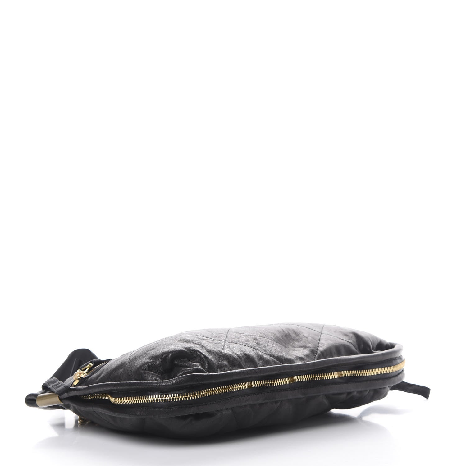 Lanvin Lambskin Quilted Medium Amalia Shoulder Bag Black 3 of 9